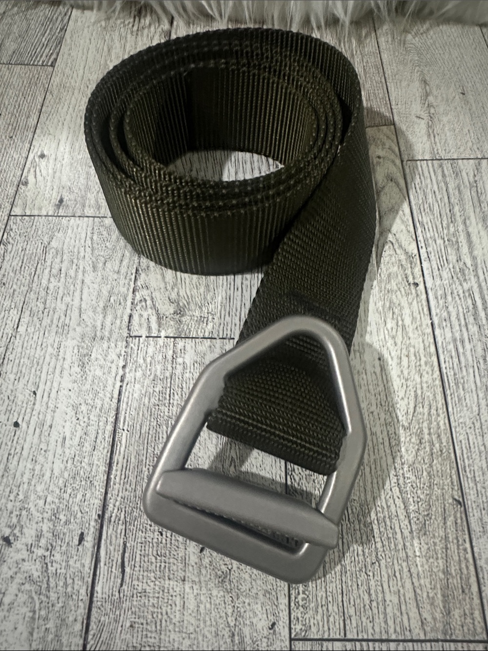 Bison Designs Belt Nylon army green Made in USA Mens Size Large’